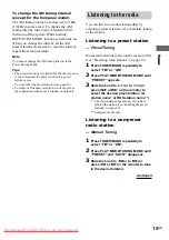 Preview for 15 page of Sony hcd-tb20 Operating Instructions Manual