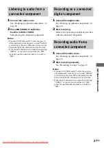 Preview for 27 page of Sony hcd-tb20 Operating Instructions Manual