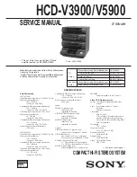 Sony HCD-V3900 Service Manual preview