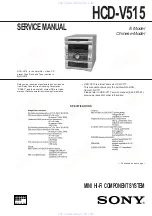 Preview for 1 page of Sony HCD-V515 Service Manual