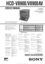 Preview for 1 page of Sony HCD-V8900 Service Manual