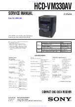 Предварительный просмотр 1 страницы Sony HCD-VM330AV Service Manual