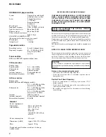 Preview for 2 page of Sony HCD-VX222 Service Manual