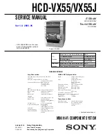 Sony HCD-VX33 Service Manual preview