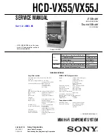 Предварительный просмотр 1 страницы Sony HCD-VX33 Service Manual