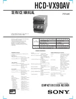 Sony HCD-VX90AV Service Manual preview