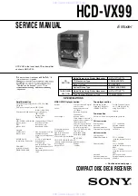 Sony HCD-VX99 Service Manual предпросмотр