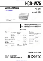 Sony HCD-WZ5 Service Manual preview