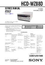 Preview for 1 page of Sony HCD-WZ88D Service Manual