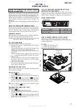 Предварительный просмотр 5 страницы Sony HCD-X10 Service Manual