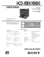 Preview for 1 page of Sony HCD-XB66 Service Manual
