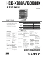 Sony HCD-XB88AVK Service Manual preview