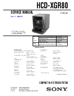 Sony HCD-XGR80 Service Manual preview