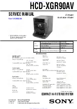 Preview for 1 page of Sony HCD-XGR90AV Service Manual