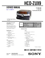 Preview for 1 page of Sony HCD-ZUX9 Service Manual