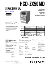 Sony HCD-ZX50MD Service Manual preview