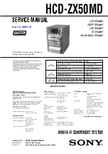 Предварительный просмотр 1 страницы Sony HCD-ZX50MD Service Manual