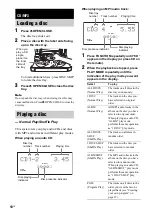 Preview for 10 page of Sony HCD-ZX9 - Receiver Cd Operating Instructions Manual