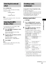 Предварительный просмотр 19 страницы Sony HCD-ZX9 - Receiver Cd Operating Instructions Manual