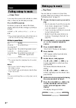 Preview for 22 page of Sony HCD-ZX9 - Receiver Cd Operating Instructions Manual