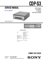 Предварительный просмотр 3 страницы Sony HCR-S7AV Service Manual