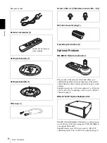 Preview for 8 page of Sony HD 3CCD COLOR BRC-H700 Operating Instructions Manual