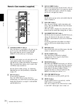 Preview for 20 page of Sony HD 3CCD COLOR BRC-H700 Operating Instructions Manual