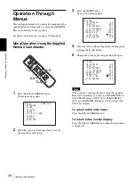 Preview for 28 page of Sony HD 3CCD COLOR BRC-H700 Operating Instructions Manual