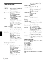 Preview for 76 page of Sony HD 3CCD COLOR BRC-H700 Operating Instructions Manual