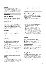 Preview for 3 page of Sony HD1000N Operating Manual