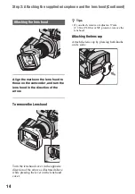 Preview for 14 page of Sony HD1000N Operating Manual