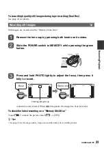 Preview for 23 page of Sony HD1000N Operating Manual