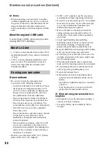 Preview for 94 page of Sony HD1000N Operating Manual