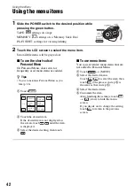 Preview for 42 page of Sony HD1000P Operating Manual