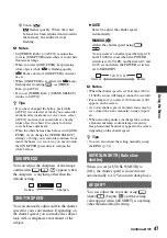 Preview for 47 page of Sony HD1000P Operating Manual