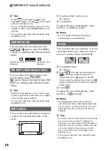 Preview for 48 page of Sony HD1000P Operating Manual