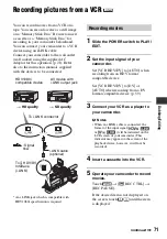 Preview for 71 page of Sony HD1000P Operating Manual