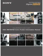 Sony HDC-900 Series Product Information Manual preview