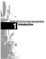 Preview for 8 page of Sony HDC-900 Series Product Information Manual