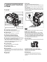 Предварительный просмотр 5 страницы Sony HDC4800 Operating Instructions Manual