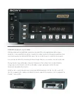 Preview for 2 page of Sony HDCAM J-H1 Brochure & Specs