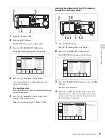 Предварительный просмотр 39 страницы Sony HDCAM-SR SRW5100 Operation Manual