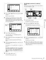 Предварительный просмотр 41 страницы Sony HDCAM-SR SRW5100 Operation Manual