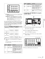 Предварительный просмотр 57 страницы Sony HDCAM-SR SRW5100 Operation Manual