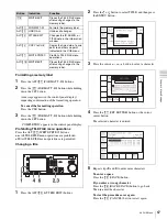 Предварительный просмотр 67 страницы Sony HDCAM-SR SRW5100 Operation Manual