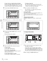 Предварительный просмотр 76 страницы Sony HDCAM-SR SRW5100 Operation Manual