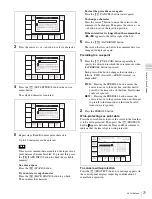 Предварительный просмотр 77 страницы Sony HDCAM-SR SRW5100 Operation Manual