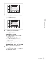 Предварительный просмотр 79 страницы Sony HDCAM-SR SRW5100 Operation Manual