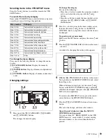 Предварительный просмотр 89 страницы Sony HDCAM-SR SRW5100 Operation Manual