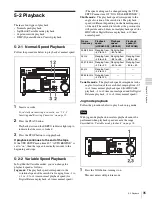 Предварительный просмотр 95 страницы Sony HDCAM-SR SRW5100 Operation Manual